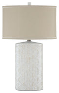 Shelvia L100374 Antique White Ceramic Table Lamp 1CN
