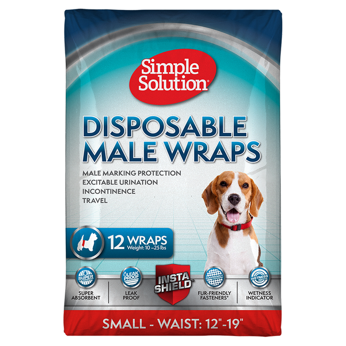 Simple Solution Disposable Male Dog Wraps
