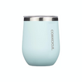Sip in Style – Corkcicle Stemless Insulated Wine Glass Tumbler, Gloss Powder Blue, 12 oz