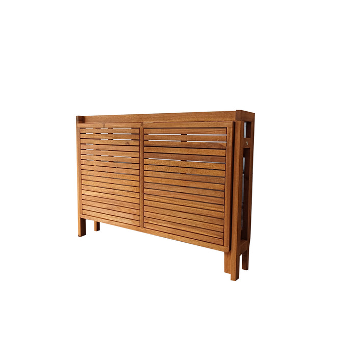 Slat Medum Wall Table Set, angled view