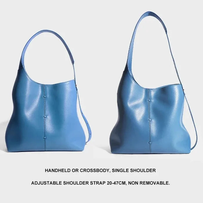 Soft Leather Barrel Shoulder Bag | Underarm & Crossbody - The PM Edit