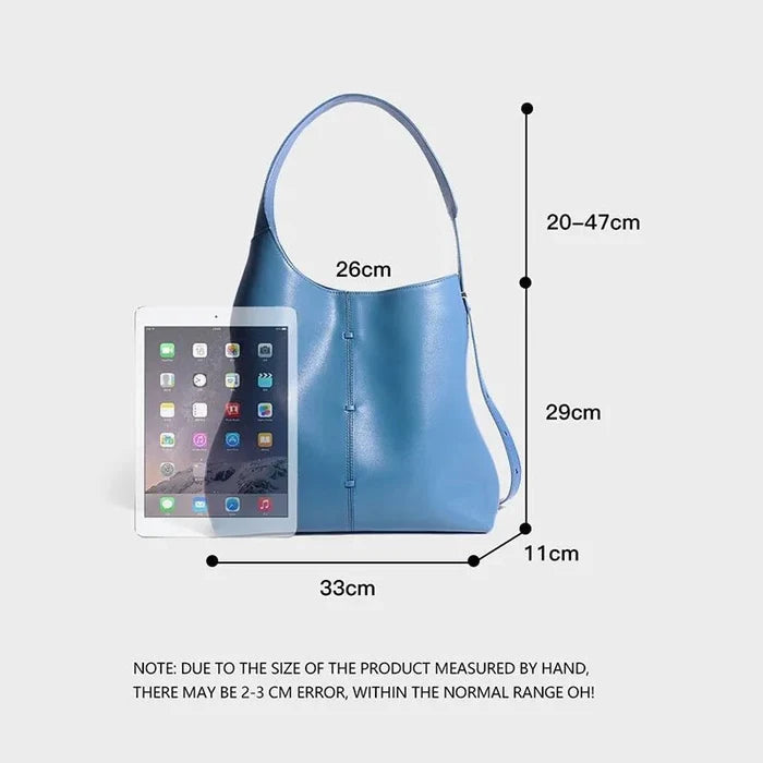 Soft Leather Barrel Shoulder Bag | Underarm & Crossbody - The PM Edit