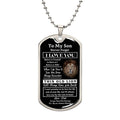 Son Dog Tag - To My Son My Lover Dog Tag hai chi duong