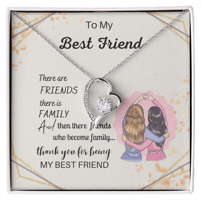 Soul Sisters - Heart Pendant Best Friend Necklaces for Women with Engraved Messages 200208