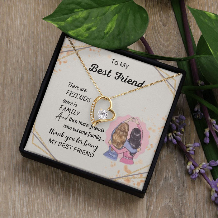 Soul Sisters - Heart Pendant Best Friend Necklaces for Women with Engraved Messages 200208