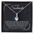 Soulmate Necklace Gift For Her, To My Soulmate Necklace B0BQJNDGH6
