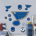 St. Louis Blues Repositionable Wall Decal Set - Team Logos