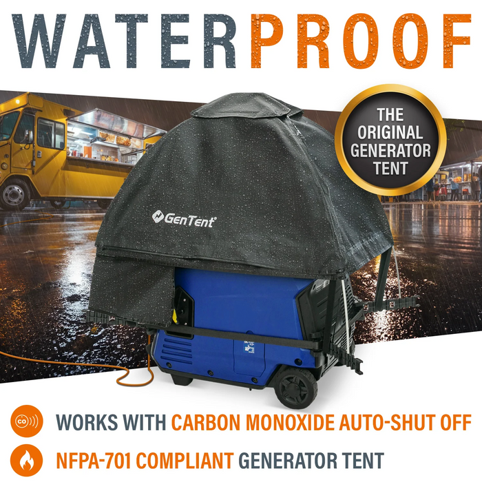 GenTent  Standard Black Generator Cover Inverter Kit for Fully Encased