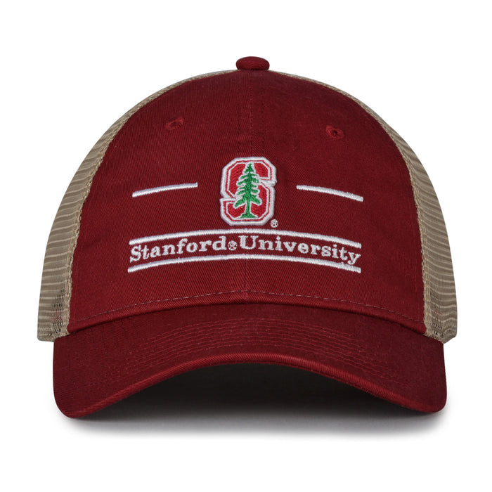 Stanford Cardinal trucker hat with mesh backing