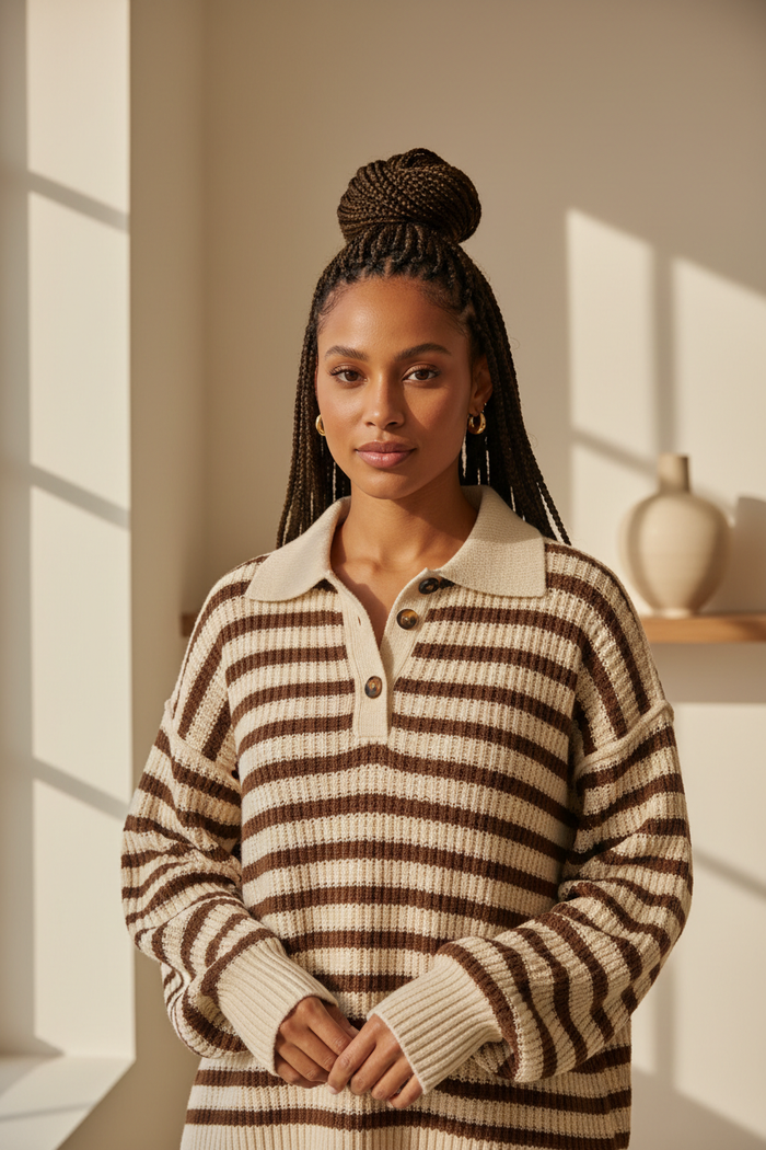 Striped Knit Top - Interior Editorial
