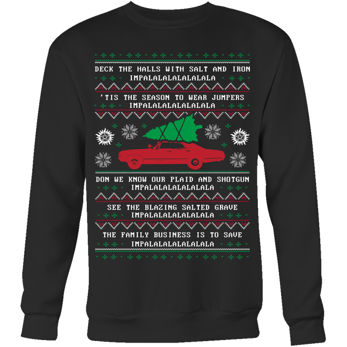 Supernatural Ugly Christmas Sweater - T-shirt - Supernatural-Sickness - 1