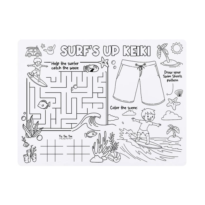 Surf's Up Keiki Washable Placemat