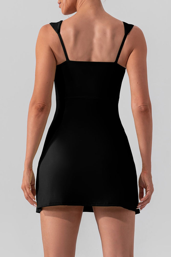 Sweetheart Neck Sleeveless Active Mini Dress