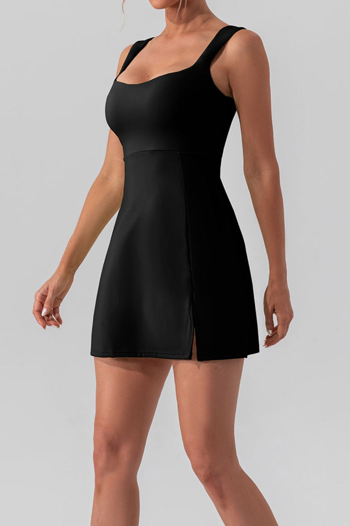 Sweetheart Neck Sleeveless Active Mini Dress