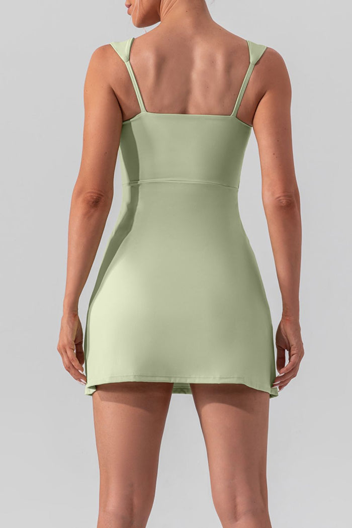Sweetheart Neck Sleeveless Active Mini Dress