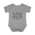 Swiped Right Infant Onesie