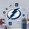 Tampa Bay Lightning Repositionable Wall Decal Set - Team Logos