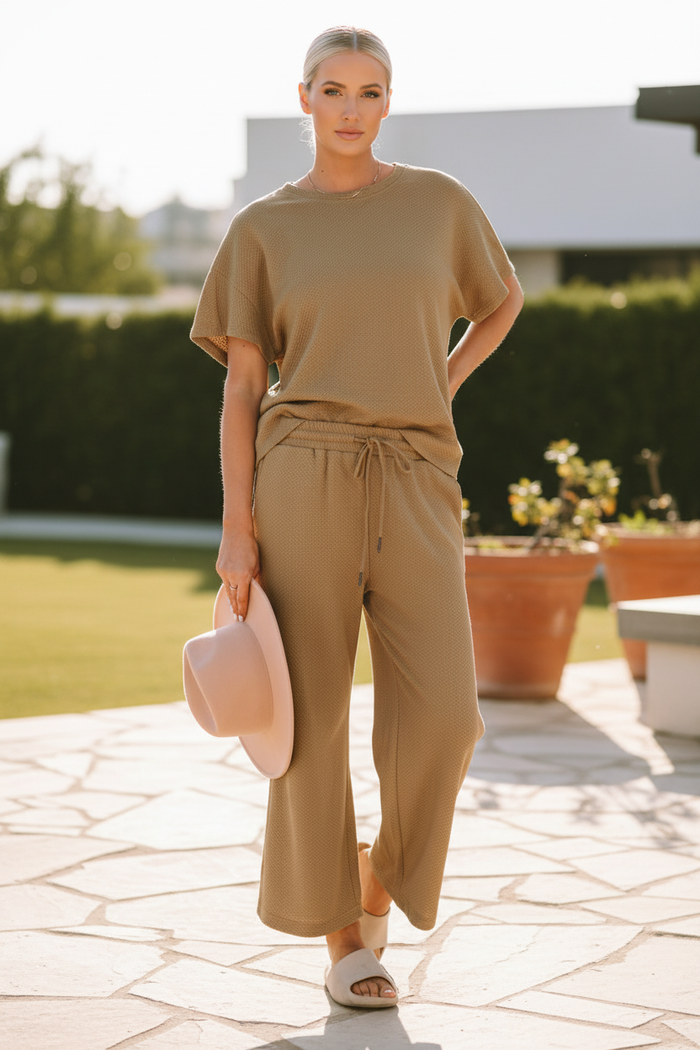 Camel Textured Set