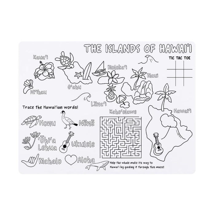 The Islands of Hawaii Washable Placemat