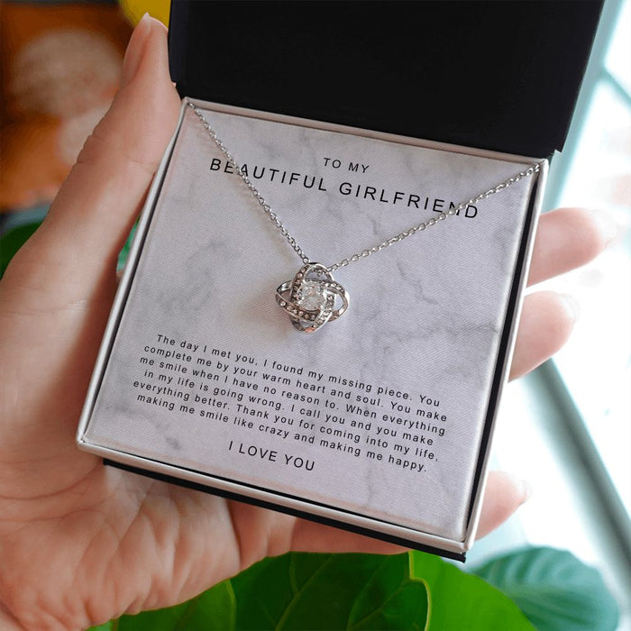 To My Beautiful Girlfriend Necklace, Gift From Boyfriend B0BQJMWKYJ