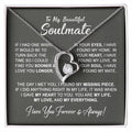 To My Beautiful Soulmate Necklace, Gift for Wife, Girlfriend, B0BQJQCDZ9 B0BSVBTHBJ