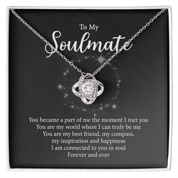 To My Soulmate Knot Necklace MT-O1GS-MDEV