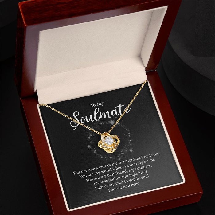 To My Soulmate Knot Necklace MT-O1GS-MDEV