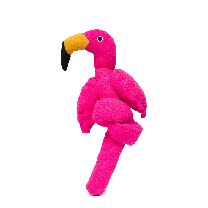 fabdog® Twisty Flamingo Dog Toys