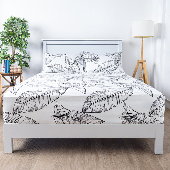 Uratex Bed Linens 3 Piece Fitted Sheet Set, shown in a room setting