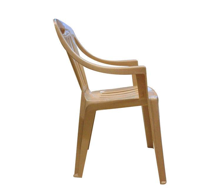 Uratex Monoblock King Armchair in beige, right side view