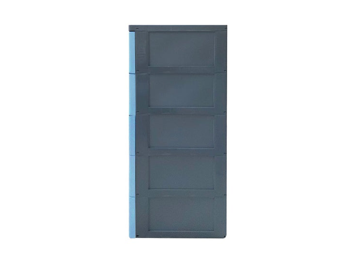 Uratex Monoblock Organice Drawer 5 Layers in blue, side view