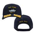US Navy Custom Ship Cap - Admiral Scrambled Eggs - Bay Class Icebreaking Tug Hats and Caps