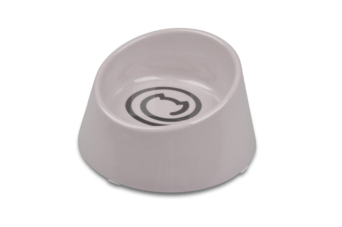 Van Ness Ecoware Raised Cat Bowl, Grey, 8 oz