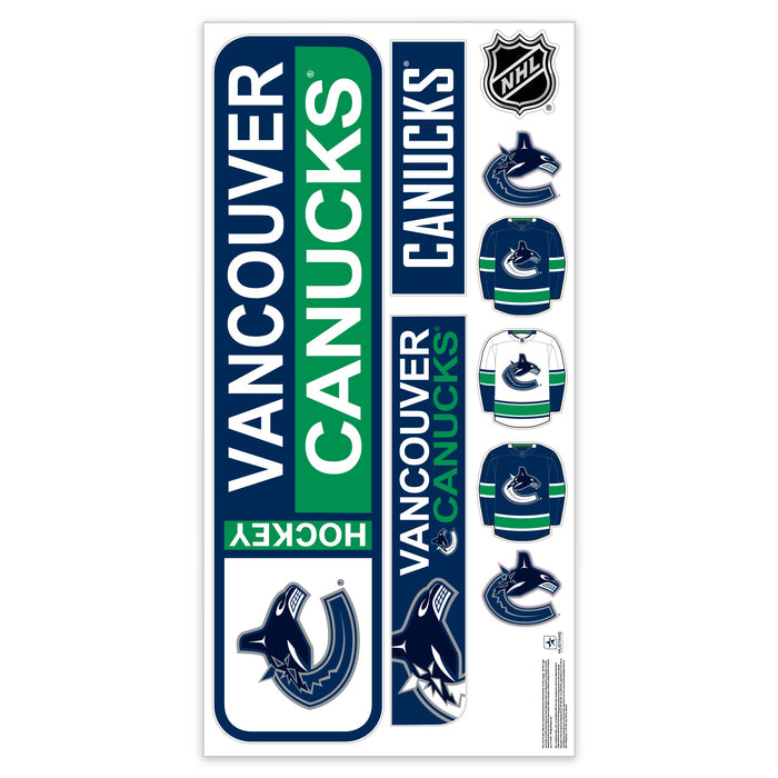 Vancouver Canucks Repositionable Wall Decal Set - Street Signs