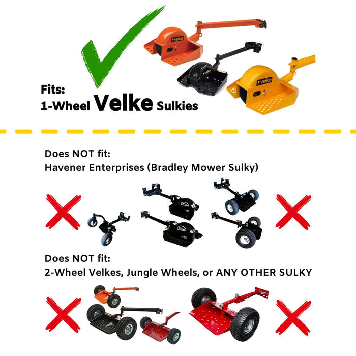 Velke 1-Wheel Sulky Wheel & Tire P/N 72240001 & VKWHEEL