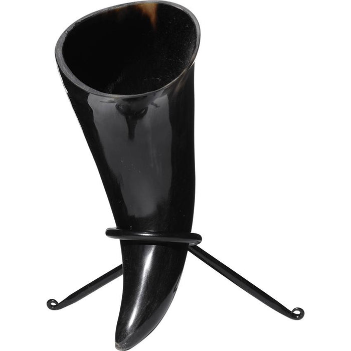 Viking Mjolnir Drinking Horn With Stand-GoblinSmith