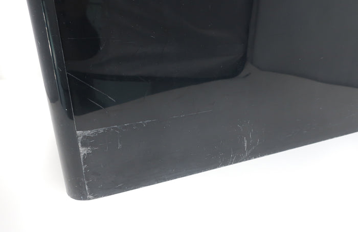 Vintage Black Magazine Rack by Giotto Stoppino for Kartell, Italy