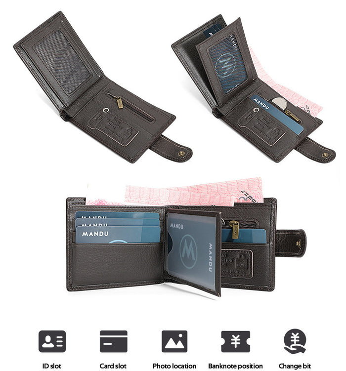WA385 - Korean Stylish Multifunctional Leather Wallet