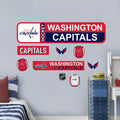 Washington Capitals Repositionable Wall Decal Set - Street Signs