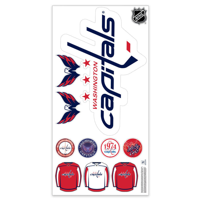 Washington Capitals Repositionable Wall Decal Set - Team Logos