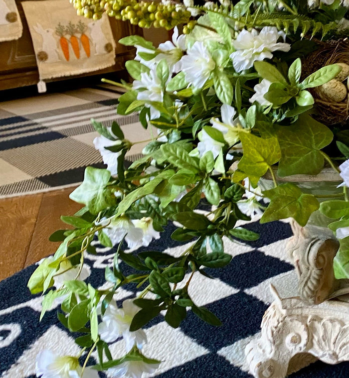 White Azalea Bush with Cascading Stems 27”length