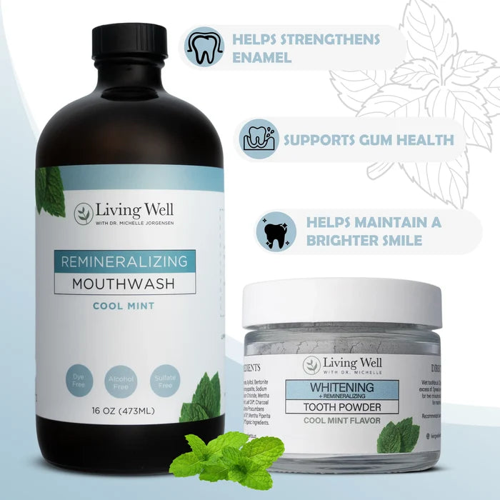 Whitening and Remineralization Bundle infographic