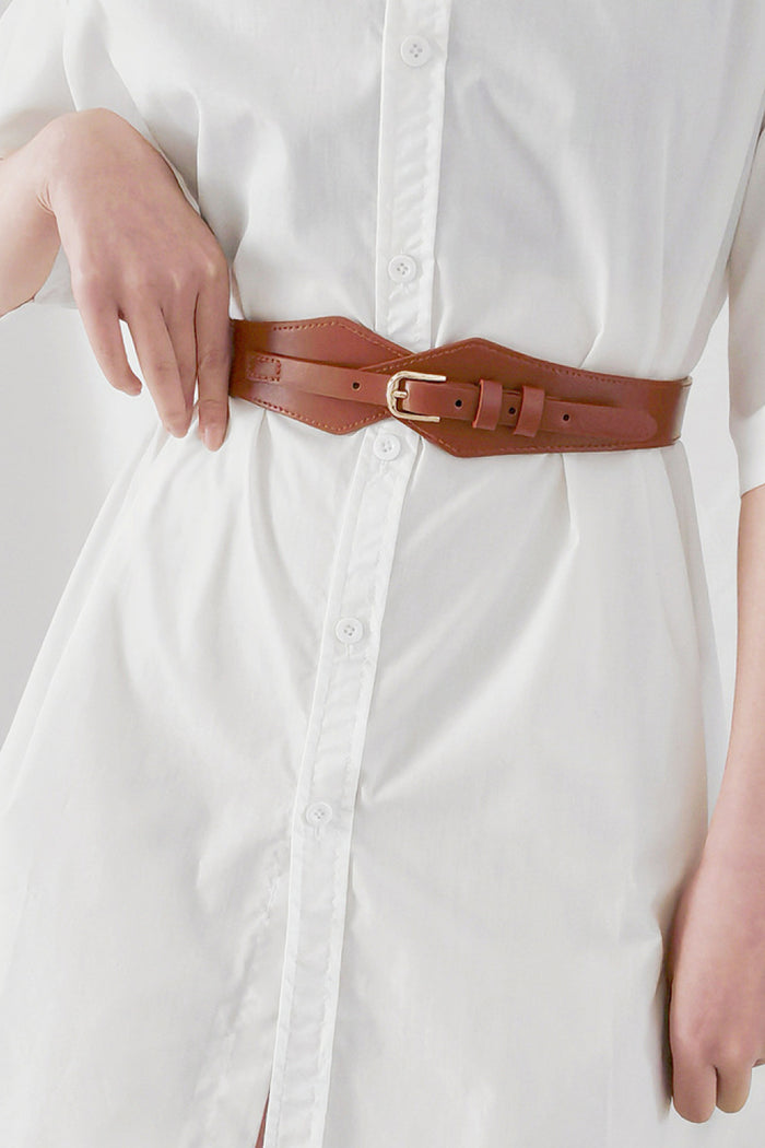 Wide Angular Corset Belt