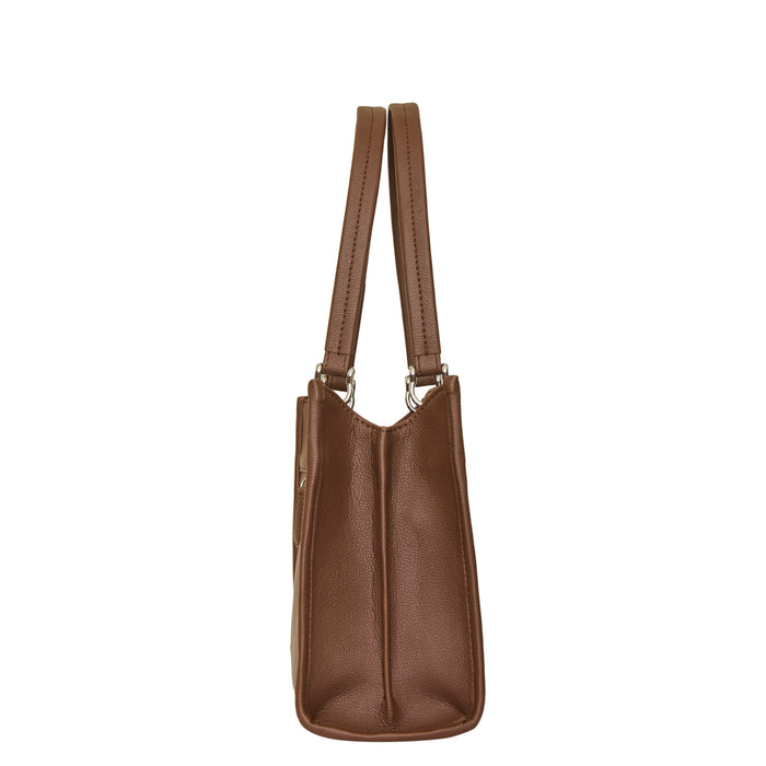 Women's handpainted butterfly satchel crossbody bag for work, travel, and daily use-side view