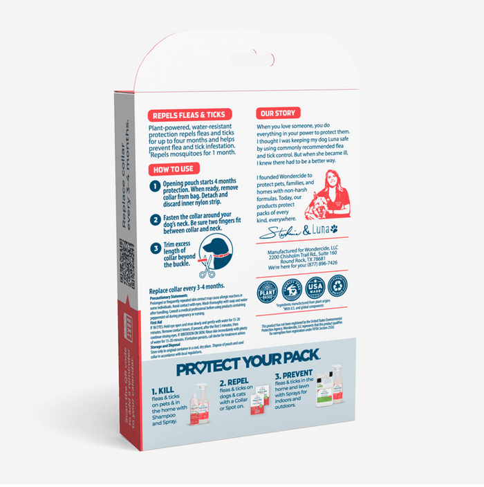 Wondercide Flea & Tick Collar for Dogs with Natural Essential Oils