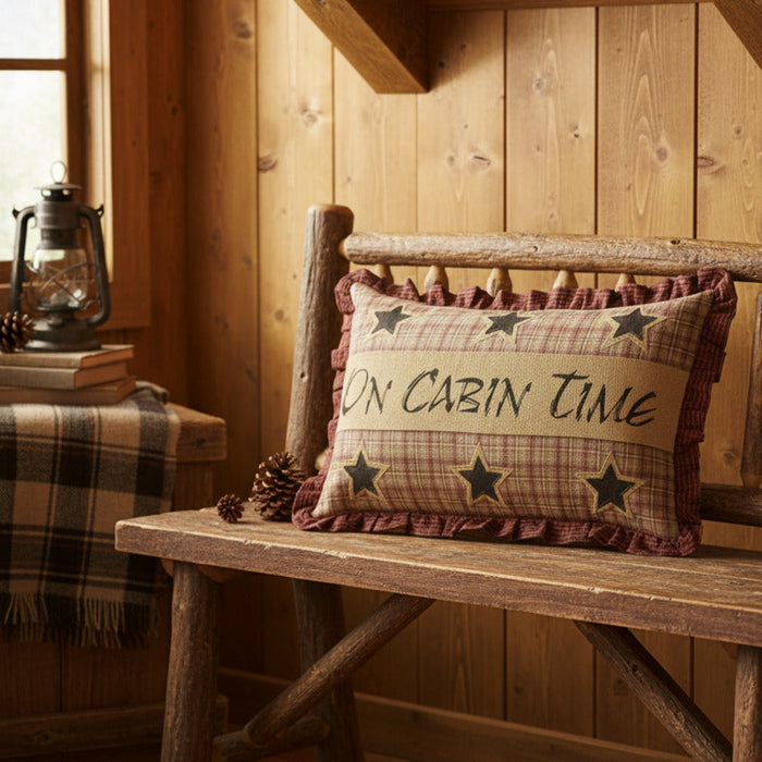 Dawson Star On Cabin Time Pillow-Lange General Store