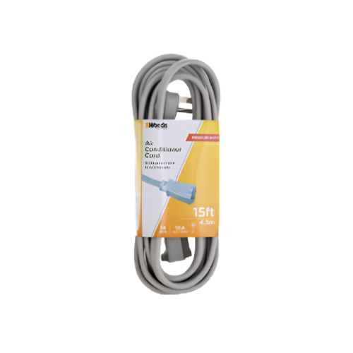 WOODS 14/3 15' AIR CONDITIONER CORD - GRAY