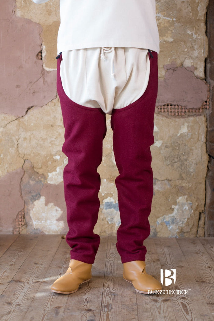 Wool Chausses Bernulf Red-GoblinSmith