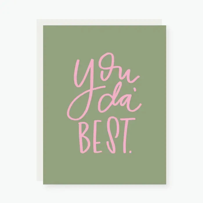 You Da' Best Thank You Card