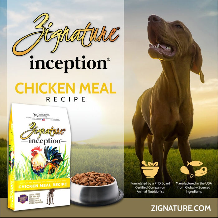 Zignature Inception Chicken Meal Recipe Dry Dog Food